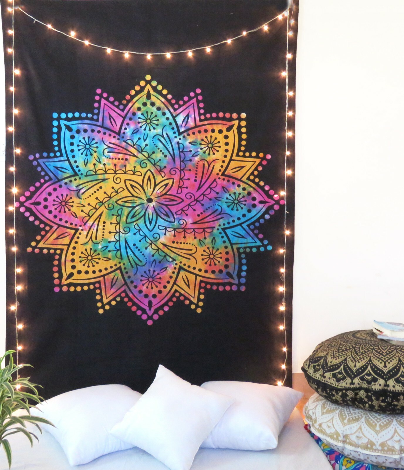 Mandala Tapestry Indian Wall Hanging Decor Bohemian Hippie Queen Twin Poster New