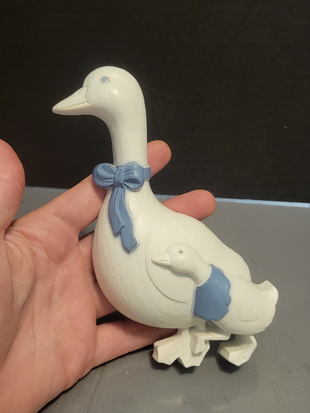 Vtg 80s 2 Piece Burwood Goose Mother Father Babies Granny Core Cottage