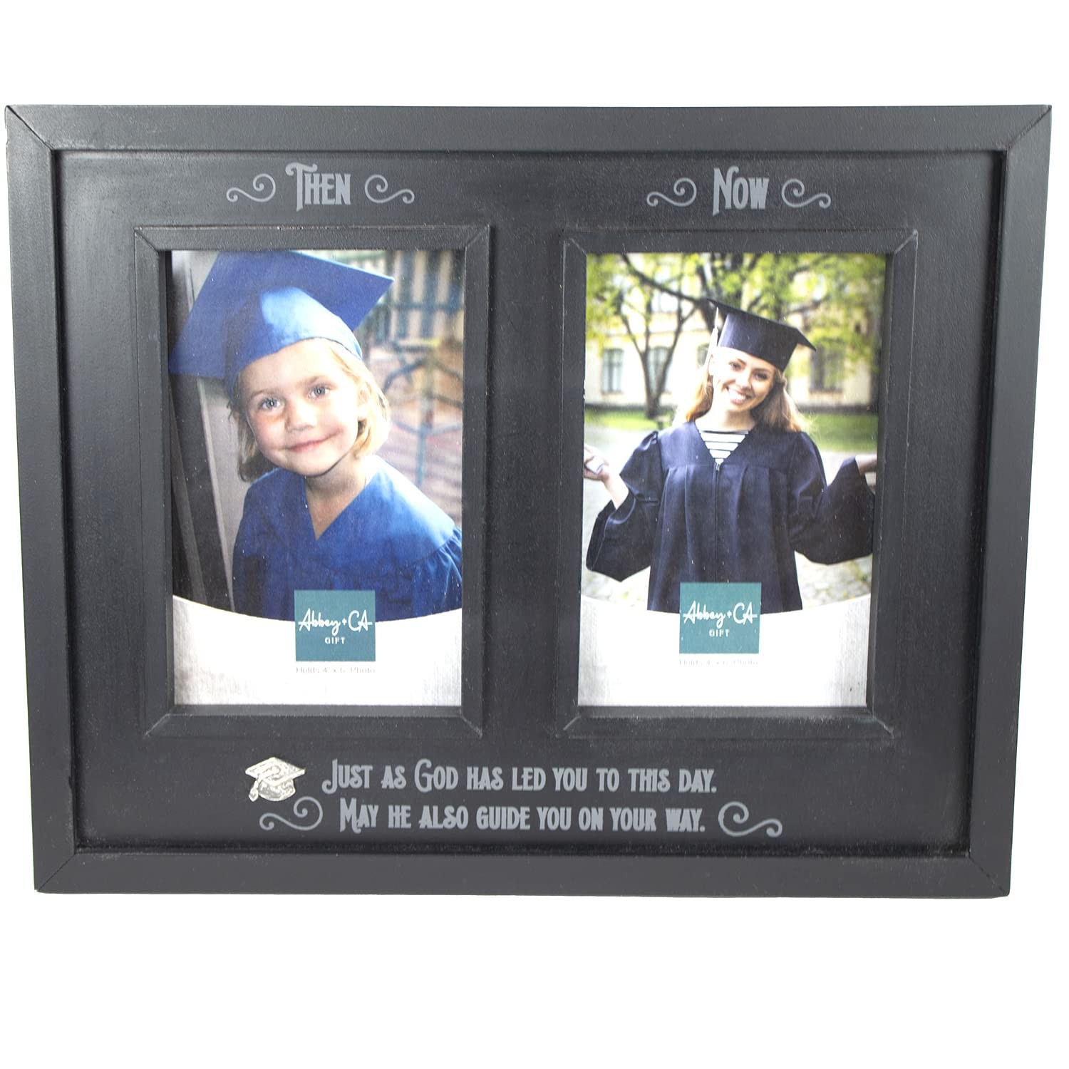 Abbey & CA Gift Graduation Then & Now Frame W/ Easel & Hanger