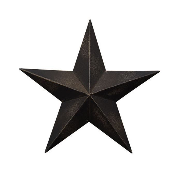 Vintage Farmhouse Antique Black Barn Star Primitive Rustic 3.5&Prime; 12&Prime; 18&Prime; 24&Prime;
