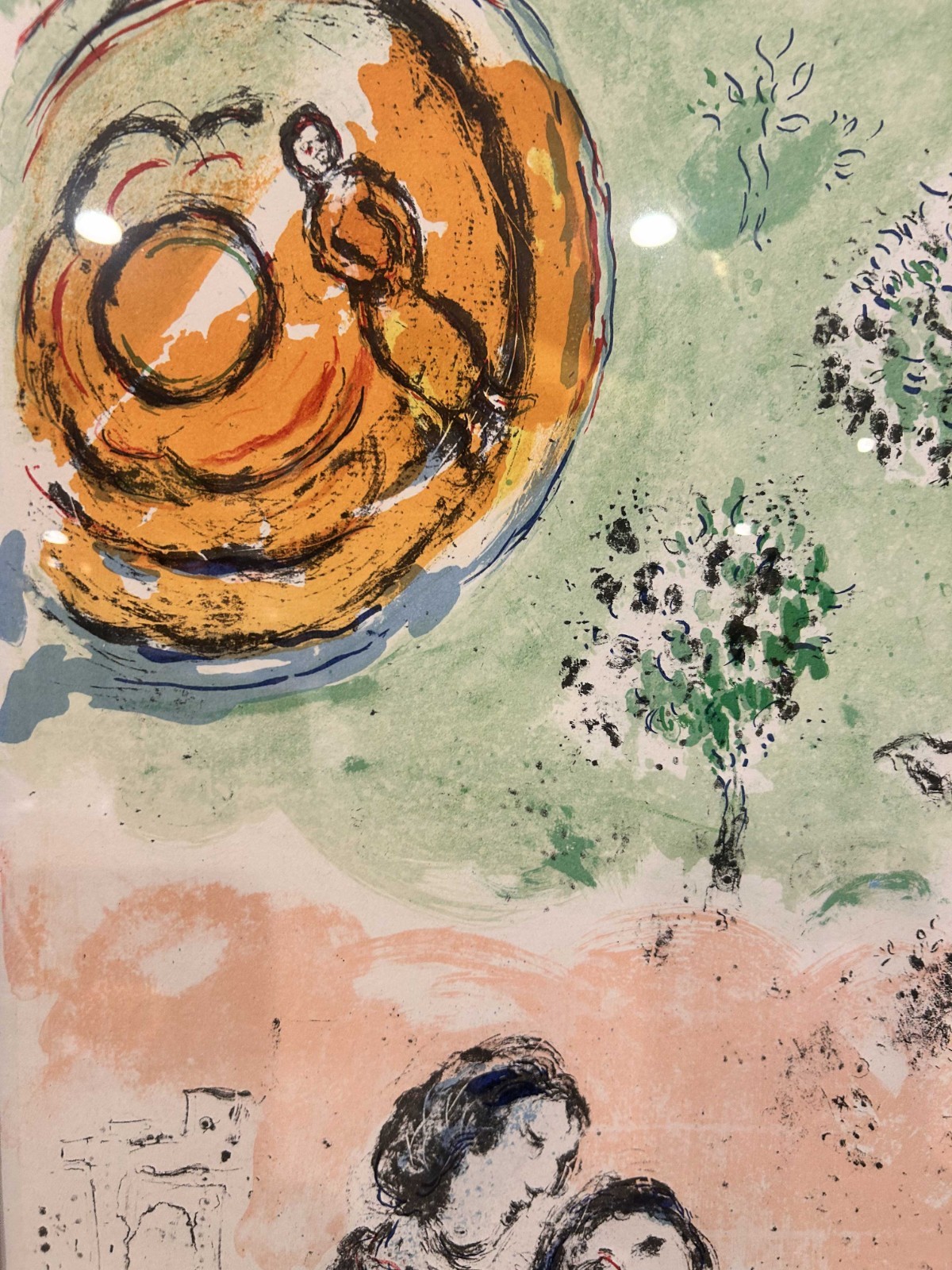 Marc Chagall Original Poster, &lsquo;Four Seasons&rsquo; 1974 Lithograph