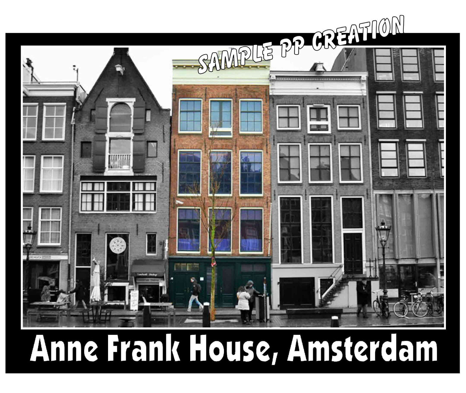 ANNE FRANK HOUSE, AMSTERDAM Fridge Photo MAGNET 4 X 3 inches TRAVEL