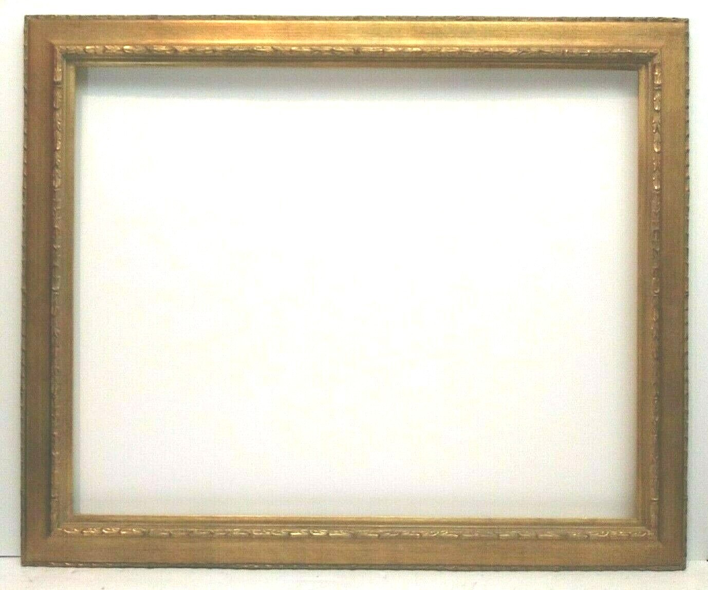 24 X 30 STD PICTURE FRAME 3&Prime; WIDE EMBOSSED GOLD REVERSE w/ GLAZING / BACKING