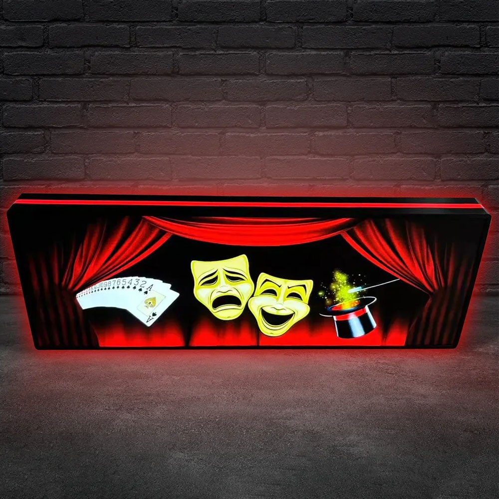 Theatre of Magic Pinball Topper LED Lightbox 3D Printed Lightbox Rock Your Game