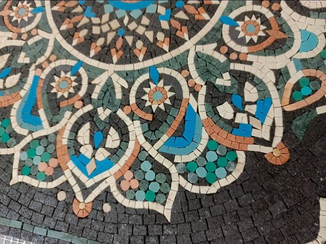 SUZ1 – Authentic Mosaic Art – Eternal Bloom Imported From Jordan