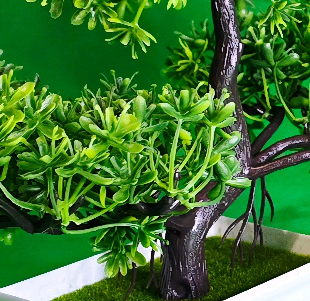 Artificial Plant Small Tree Ball Bonsai, for indoor house, bedroom and office.
