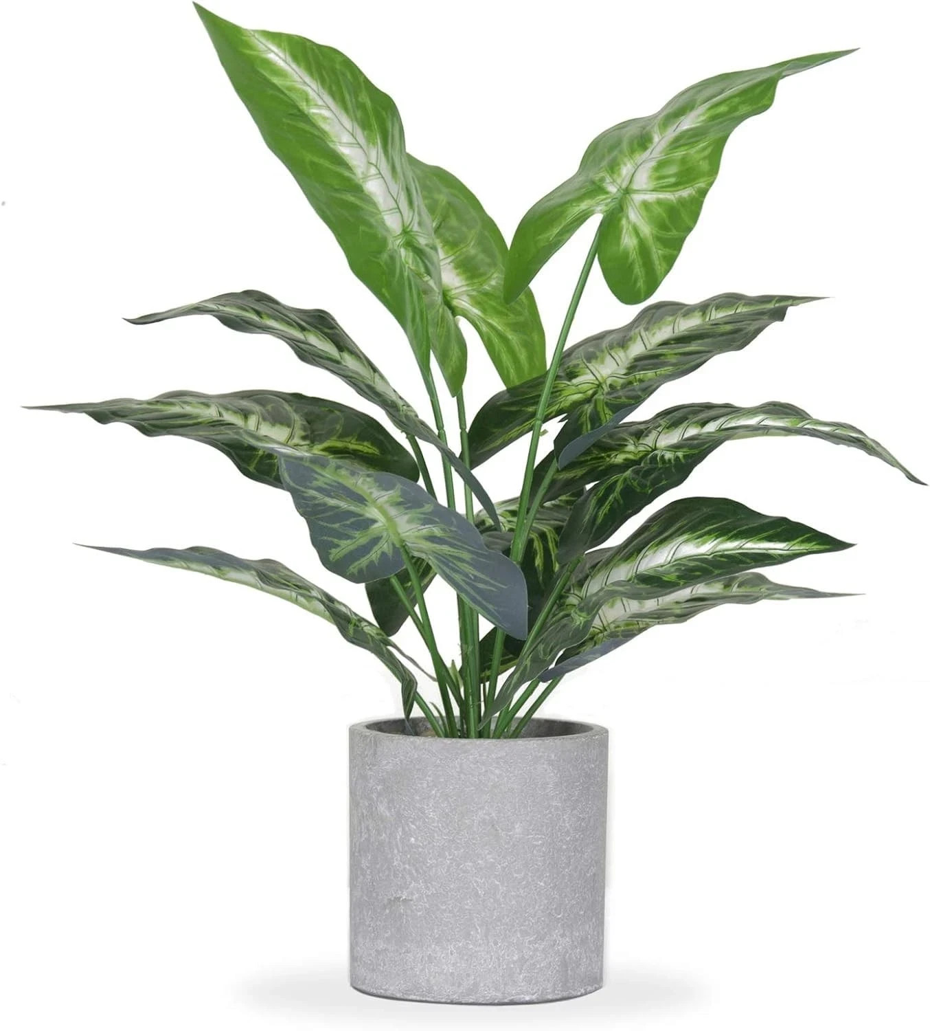 16&Prime; Small Fake Plants Artificial Tropical Faux Plants Indoor for Office Desk She