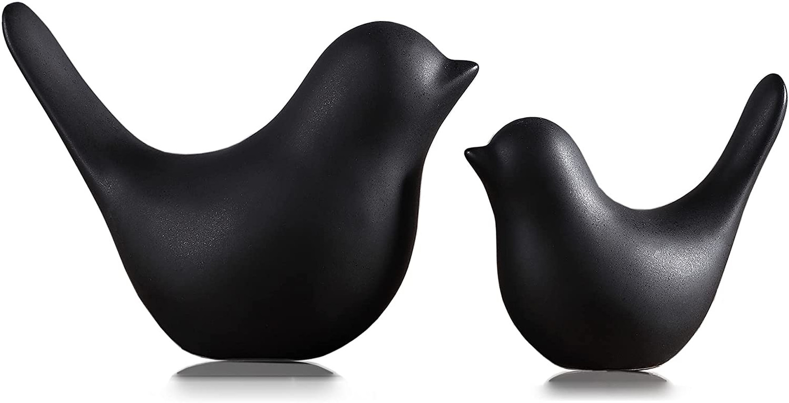 Small Animal Statues Home Decor Modern Style Black Decorative Ornaments for Livi