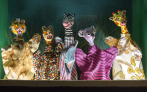 Marionnettes faisant partie de l'exposition
