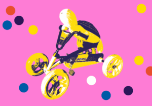 illustration de l'activité karting sur le parvis